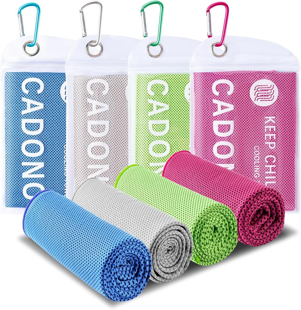 4 Pack Cooling Soft Breathable Towel (40"x12")